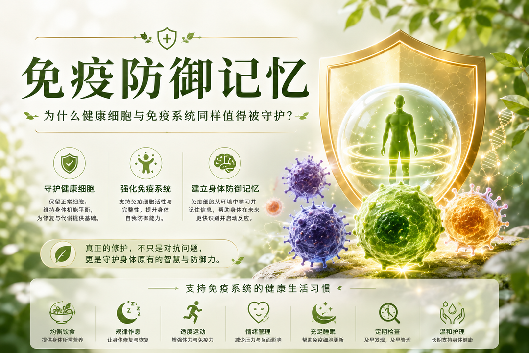 免疫防御记忆｜为什么健康细胞与免疫系统同样值得被守护？
