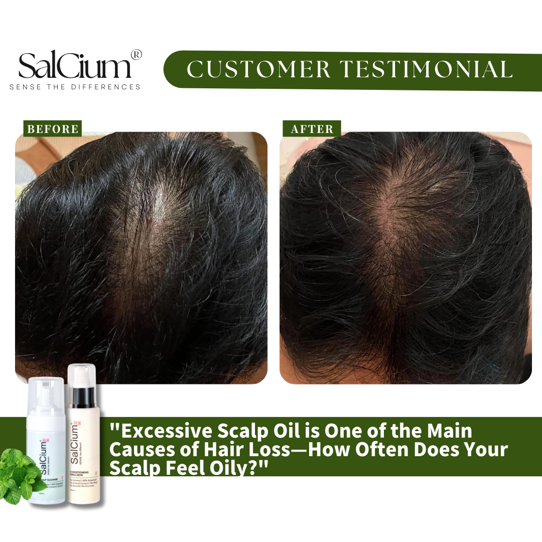 Oily Scalp &amp; Hair Loss: How SaiCium Breaks the Grease-Shedding Cycle