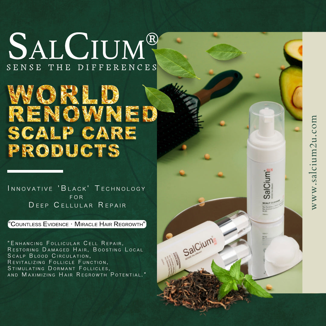 SalCium® Hair Growth Treatment (4 x Scalp Cleanse & 4 x Conditioning Emulsion)