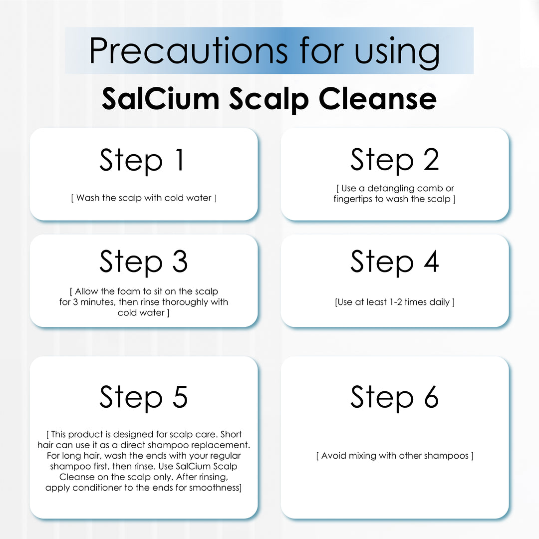 SalCium® Hair Growth Treatment (4 x Scalp Cleanse & 4 x Conditioning Emulsion)