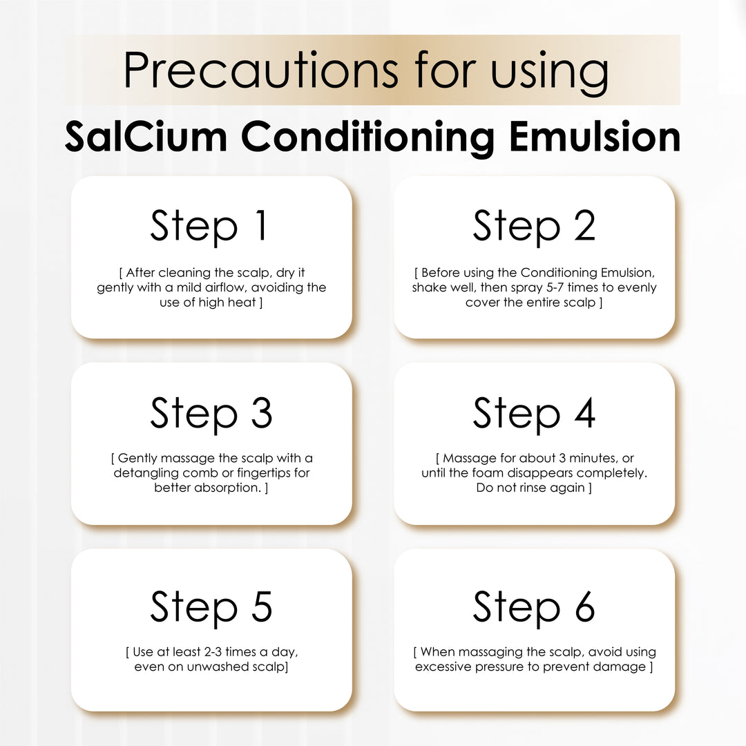 SalCium® Hair Growth Treatment (4 x Scalp Cleanse & 4 x Conditioning Emulsion)