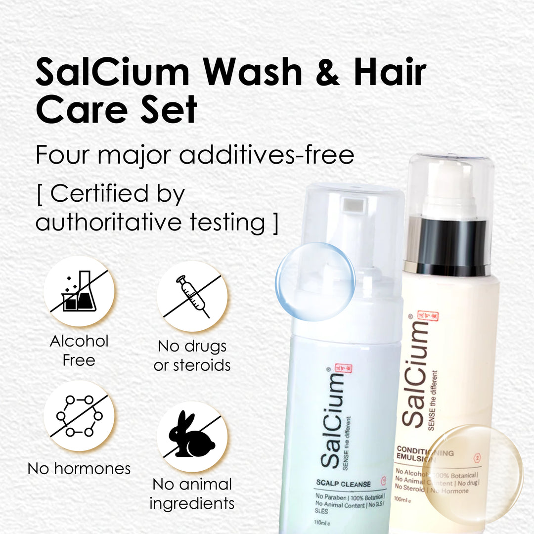 SalCium® Hair Growth Treatment (4 x Scalp Cleanse & 4 x Conditioning Emulsion)