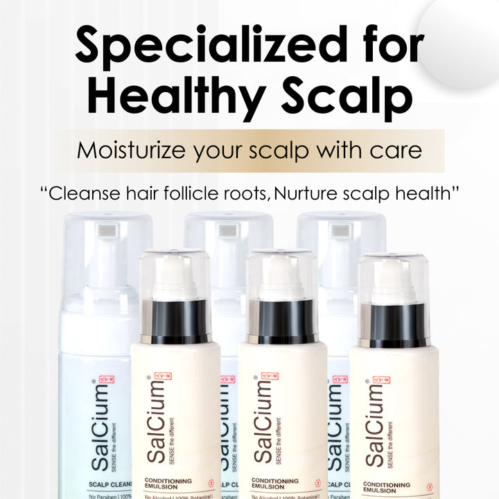 SalCium® Hair Growth Treatment (3 x Scalp Cleanse & 3 x Conditioning Emulsion)