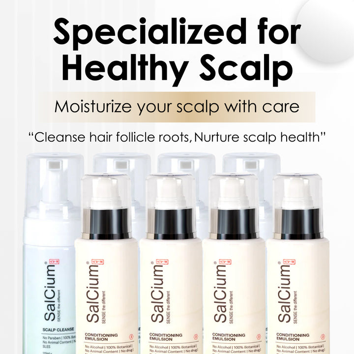 SalCium® Hair Growth Treatment (4 x Scalp Cleanse & 4 x Conditioning Emulsion)